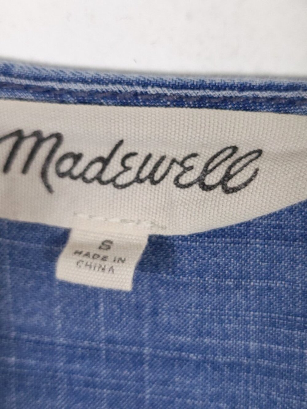 Madewell Denim Wrap Top - Picture 8 of 13
